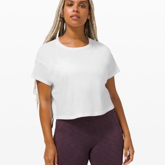 lululemon athletica Tops - Lululemon Cates Tee in White